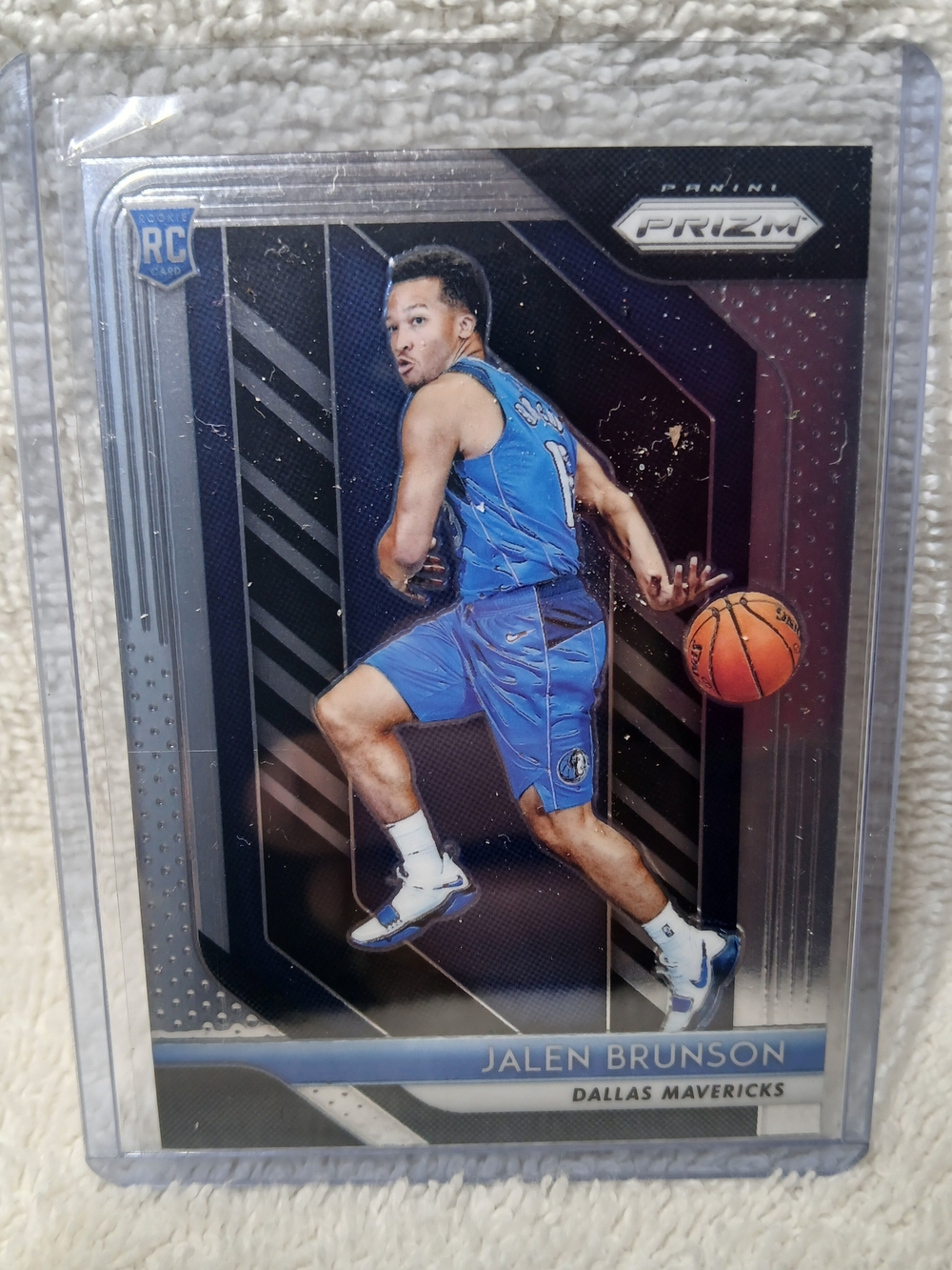 Panini Prizm  Jalen Brunson Rookie Basketball  card.